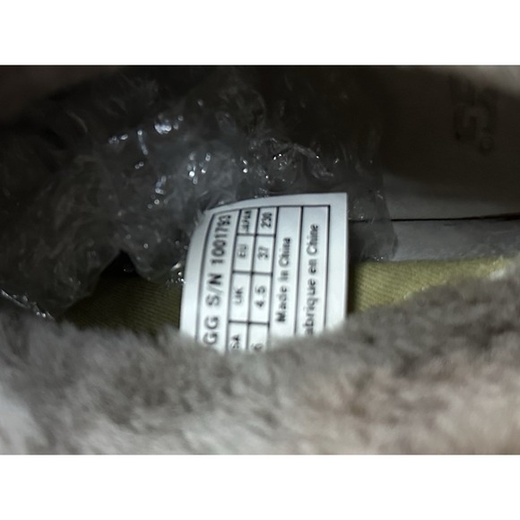 UGG Australia Lynnea Brown Leather Sheepskin Clog Ankle Boots Size 6 - Picture 10 of 10